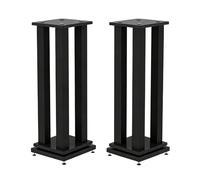 Supports D'enceintes Son Surround Supports Au Sol Base Anti-Vibrations Racks Audio Base À Double Couche Racks D'amplificateurs Racks D'enceintes Anti-Vibrations en Acier(30 * 25 * 20cm)