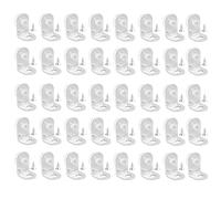 Supports d'Étagère en Verre, Taquet Etagere Verre, Support Tablette Taquet Etagère, Supports d'Angle en Acier Inoxydable avec Ventouse, Support D'Étagère en Verre, Support Etagere Verre (40 Pièces)