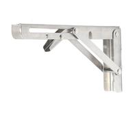 Supports d'étagère Pliables Robustes 22/24 Pouces - Fixation Murale Pliable, Gain de Place for Table, Banc et comptoir à Monter soi-même(White-24inch)