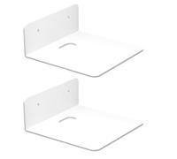 Supports d'étagère pour caméra de sécurité - Mini supports muraux adhésifs robustes pour rangement de décoration d'intérieur, supports flottants pour haut-parleur, moniteur, routeur, téléphone