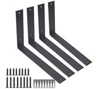 Supports d'étagère robustes de 30,5 cm (30,5 cm, noir givré)