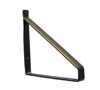 Supports d'étagère, supports, 2 pièces supports d'étagère noirs, supports muraux 20/25/30 cm, triangle en métal, supports de support DIY,(Black,20 cm)