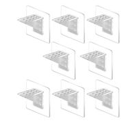 Supports d'étagère transparents à angle droit pour l'organisation de placard sans outil nécessaire Durabilité Séparateurs d'armoire Étagère invisible