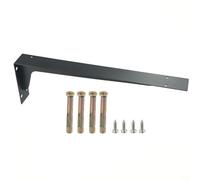 Supports d'étagère triangulaires flottants robustes à fixation murale, grands supports en métal peints avec inhibiteur de rouille pour comptoirs, étagères et cadres (45,7 cm)