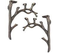 Supports d'étagère Vintage (2 pièces), Fonte, Forme de Branche Équerre Étagère, Faire l'ancien Artisanat