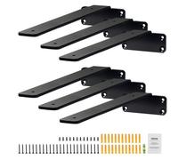 Supports d'étagères - VEVOR - équerre flottante robuste 310 x 100 x 45 mm 6 pièces avec une capacité de charge de 72,6 kg