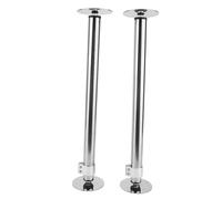 Supports D'évier Sous Plan, 2 Pieds D'évier Réglables en Acier Inoxydable, Kit de Système D'installation et de Réparation avec Patins Antidérapants pour Cuisine (41-72 cm)