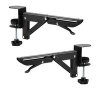 Supports D'extension De Table Sans Forage, Clip Latéral De Bureau Pliant Pour Clavier | Support De Clavier Sans Perforation,Rack De Support De Plaques D'extension De Bureau Pour Bureau