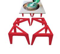 Supports élévateurs de pieds pour toile, outil triangulaire pour chevalet d'art - 4 pièces de base pour toiles de peinture au | Pour artistes, maison, classe, école, studio, exposition