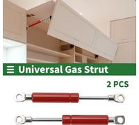 Supports élévateurs universels, ressort à gaz, 6 pouces/150 mm, 10 lb/45 N/4,5 kg, rouge, 2 pièces