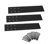 Supports en fer massif pour une capacité de charge accrue dans les installations de comptoir (40,6 cm)