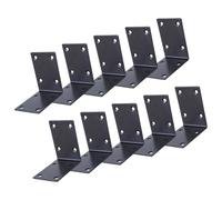 Supports en L en acier robuste à 90 degrés - Ne rouille pas - Renforcement en acier pour connexion en bois et projets - Supports de connexion en bois
