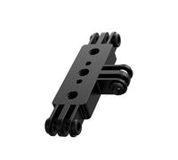 Supports en métal à trois positions avec trou 1/4 pour caméra d'action, support de téléphone, angles réglables, adaptateur de tête sphérique pour photographie et vidéo
