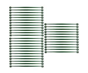 Supports et tuteurs pour tomates | 36 tiges et connecteurs extensibles pour treillis | Cage pour plants de tomates | pour poivrons, fraises, raisins, concombres, haricots, pois,