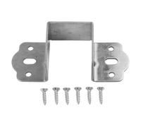 Supports fiables en forme de U, parfaits pour une fixation sûre et une stabilité dans les structures de lit en bois (doré 32 mm)