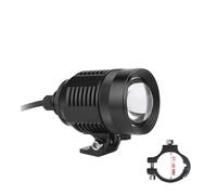 Supports fixation lampe fourche Projecteur De Moto 12V 24V 30W, Phare Externe Avec Support, Baril De Réglage, Lampe Halogène LED Externe