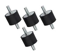 Supports isolants de goma M10, amortiguadores de la bomba del compresor de aire, amortiguadores del motor del generador silencioso de la vibración, amortiguadores del barco del coche 40X30 Black