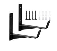 Supports Jardinière Fenêtre 2 Pièces Fixations Murales en Métal pour Pot à | Supports muraux jardinières Propriétaires Jardiniers Habitants Paysagistes Balcon Clôture Porche Patio Maison