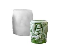 Supports multi-usages en silicone robuste pour écureuils faciles à démouler - Portable - Pour les artistes et les amateurs de décoration d'intérieur