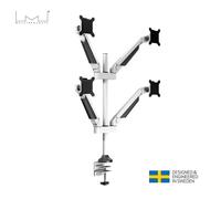 Supports multiples Gas Lift MB-7211, 15"-32", min.2 - max.10 kg/moniteur, blanc