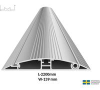 Supports multiples MB-6237 Bande de masquage de câbles, longueur 2200 mm, aluminium, blanc