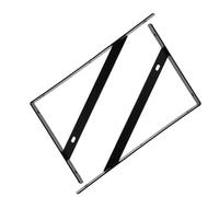 Supports muraux en acier avec revêtement noir pour articles lourds, espace de montage sécurisé et zones résidentielles, supports d'étagère en métal noir