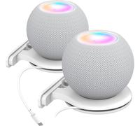 Supports Muraux Pour Apple Homepod Mini [Gestion Intégrée Du Cordon] Abs Support De Stable Compatible Avec Homepod Mini [Besoin De Percer] (Blanc-2 Pack)