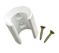 Supports muraux pour cliquets et rallonges de 1/2 pouce, White