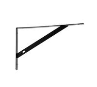 Supports muraux robustes avec revêtement noir pour charges lourdes en acier laminé à froid, montage facile dans les chambres, les placards, supports d'étagère en métal noir