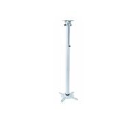 Support plafond vidéoprojecteur, Hauteur 70-117cm, Blanc