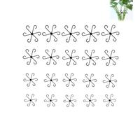 Supports Plantes Grimpantes, 20 Pièces, 4 Tailles,Supports Tiges Plastique | Design hexagonal pour maintenir les tiges, 4 tailles adaptées aux différentes phases de croissance des plantes
