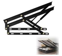 Supports pneumatiques de levage de lit, Charnière de levage de lit pliant Mécanisme de levage de lit hydraulique Vérin à gaz Vérin de levage Support pneumatique Boîte de rangement(Black,110cm)