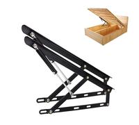 Supports pneumatiques de Levage de lit Mécanisme de lit élévateur Ascenseur de Stockage Ascenseur de Stockage, 1 Paire Pliable pour boîtes Lourdes, Ressort à gaz Couvercle Support Charnière