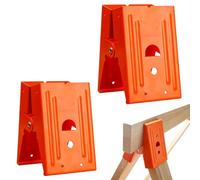 Supports pour chevalet de sciage - Supports de serrage en acier robuste 15 x 9,2 cm, matériel compatible 2 x 4, kit de montage d'atelier | Support de cadre de menuiserie pour assemblage d'atelier de