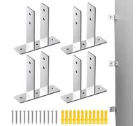 Supports pour Cloisons d'Urinoirs,4 Pièces de Quincaillerie pour Toilettes,Fixation Murale Pour Ecran De Urinoir | pour Gestionnaires de Maintenance Techniciens de Nettoyage Restaurants