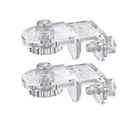 Supports pour couvercles d'aquarium sans bord - Clips d'aquarium en acrylique, pinces pour filet anti-stop en lot de 2, support sûr pour couvercle supérieur | pour aquariums sans