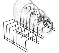 Supports pour Couvercles et Assiettes Vilde - Rangement Vertical - 34 × 18 × 18 cm - Noir Mat