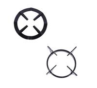 Supports pour Cuisinière à Gaz en Fer, Lot de 2 Noirs | Résistant à Chaleur, Surface Lisse sans Bavures, Longue Durée, Forme Différente