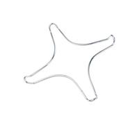 Supports pour cuisinières à gaz Support en acier inoxydable for cuisinière à gaz, 2 pièces, Support de poêle en fer de Camping, anneau diffuseur de chaleur, petit Support de Pot Pour cuisine(Four-star