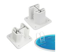 Supports pour échelle de piscine Support de natation résistant Résine Spa | Brides en résine pour échelle de piscine pour patio, jardin et pelouse, stabilité, sol, kayak, garde-corps et mariage