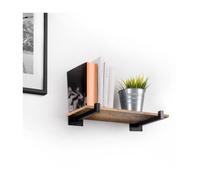 Supports pour étagères - Emuca - Tube carré - Acier - Peint en noir - Capacité 10 kg