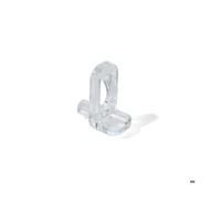 Supports pour étagères en verre - EMUCA - 540 - Lot de 50 - Transparent - Montage facile