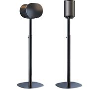 Supports pour Haut-parleurs Sonos Era 100 et Era 300 - Hauteur réglable, Supports de Sol 74-99 cm, Base Dual-Mount pour Un Gain de Place, Charge maximale de 5 kg par Support, 1 Paire, Noir