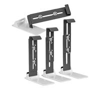 Supports pour jardinières - Lot de 4 supports réglables, fixation suspendue, support bas | crochet pour garde-corps de clôtures offre une stabilité maximale sur les seuils extérieurs et balcons ou