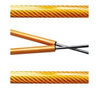 Supports Pour Mazda Pour RX7 Pour RX-7 FD3S 1991-2003 Modifier Les Vérins À Gaz Tige Support Levage Amortisseur Choc Force D'éjection Capot Amortisseur(Orange carbon fiber)