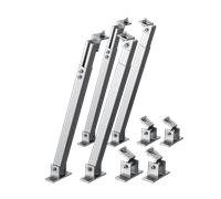 supports pour panneaux solaires - Mur en bois (pour deux panneaux)