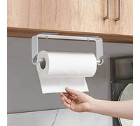 Supports pour Papier Essuie-Tout en Aluminium, Auto-adhésif Porte-Papier de Cuisine fixé au Mur, Aluminium, Finition Mat, Porte-Papier de Cuisine - 30CM (Argent)