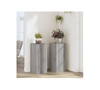 Supports pour plantes 2 pcs sonoma gris bois d'ingénierie, support de fleurs, support de pot, support pour plantes 852929