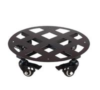 Supports pour plantes Chariot À Plantes Avec Roulettes Et Plateaux Noir Plusieurs Tailles(35x35x8cm)