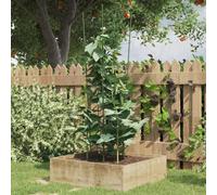 Supports pour plantes de jardin 4 anneaux 5pcs Vert 90 cm Acier